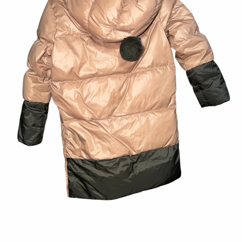 AI Riders on the Storm Tan and Green Puffer Jacket - Picture 2 of 7
